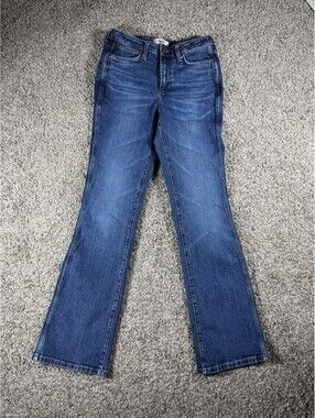 Wrangler Retro High RiseFlair Bootcut Blue Stretch Jeans Womens 30X34